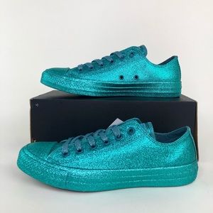 Converse CTAS OX Brittany Blue Glitter